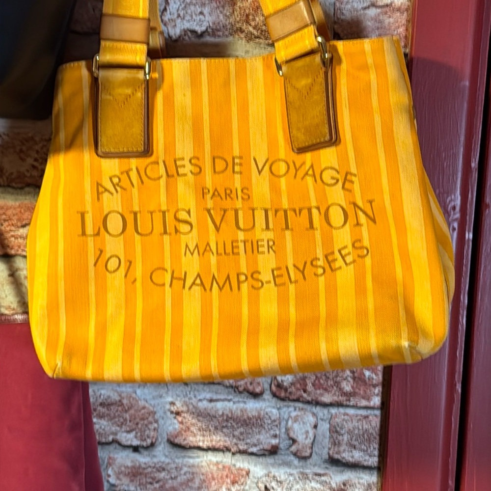 Louis Vuitton LV Hand Bag Plein Soleil Cabas PM - Orange Canvas
